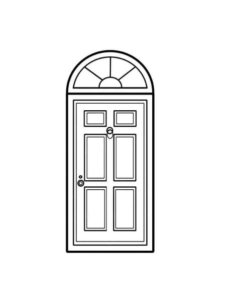 Дверь рисунок