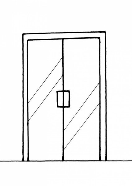 Дверь раскраска для детей