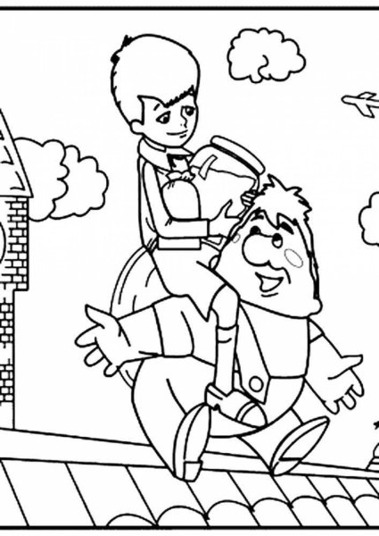 Карлсон раскраска