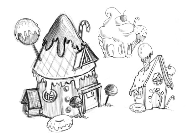 Раскраска дом ведьмы