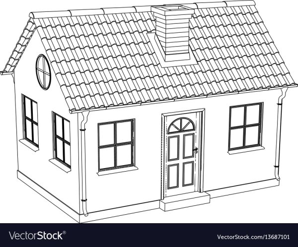 Макеты домов карандашом