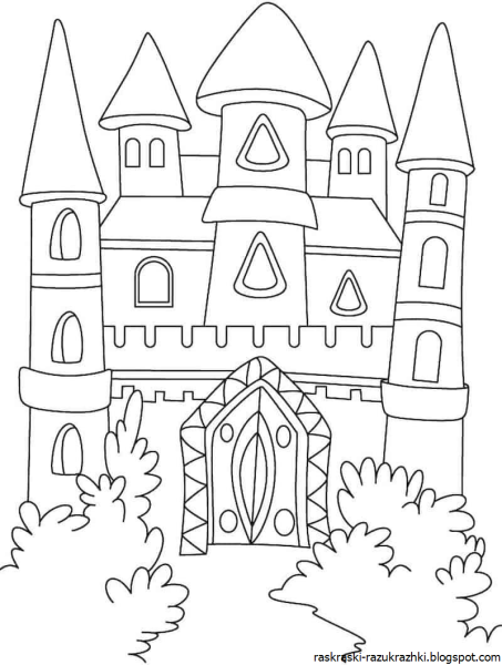 Раскраска замок