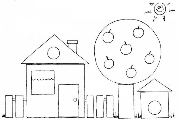 Раскраска из геометрических фигур