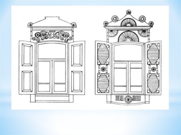 Наличники на окна рисунок