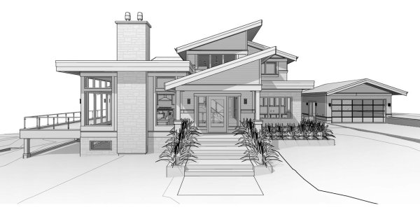 Эскизы современных домов