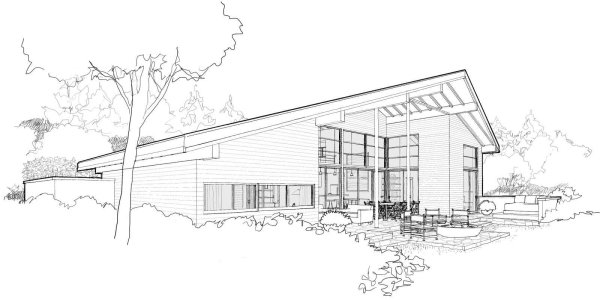 Архитектурные проекты домов карандашом