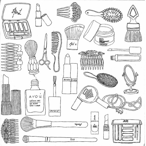 Раскраски косметика и одежда