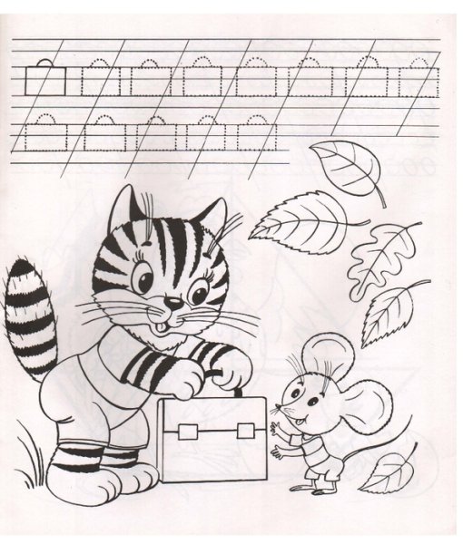 Раскраска. Кошкин дом