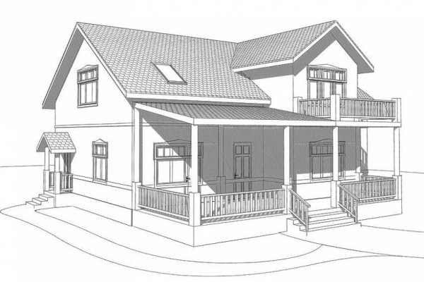 Набросок коттеджа