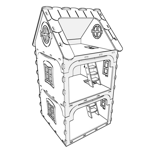 Домик из фанеры