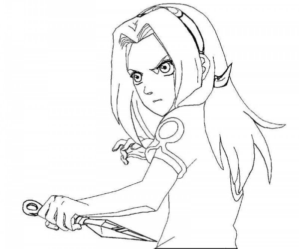 Раскраска аниме Сакура Харуно