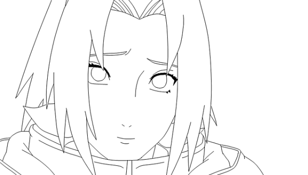 Раскраски аниме Наруто Сакура