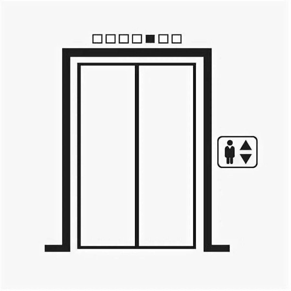 Схематичное изображение лифта