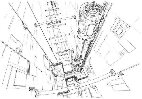 Лифт раскраска для детей