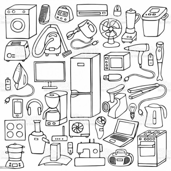 Рисование бытовые приборы