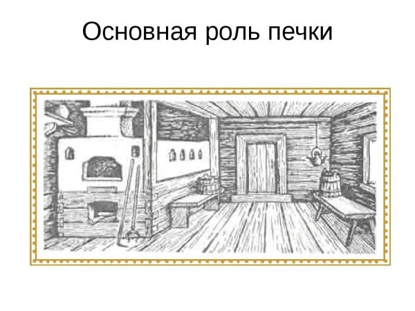 Убранство русской избы 5 класс