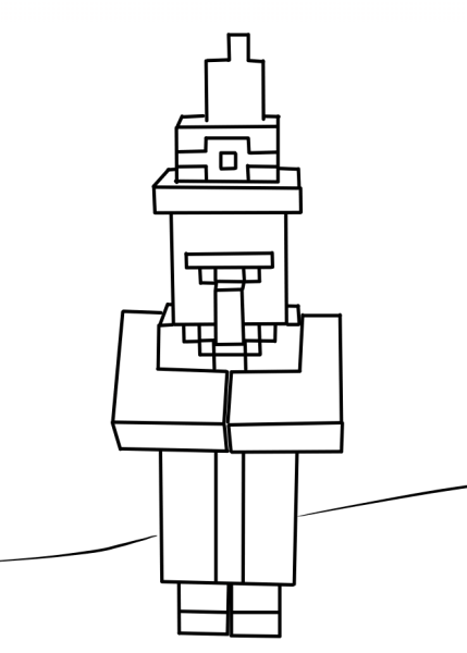 Раскраска майнкрафт