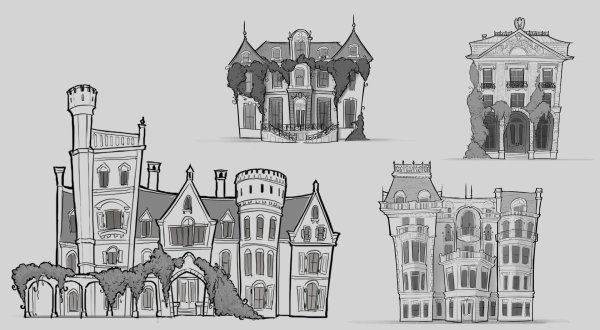 Эскиз особняка