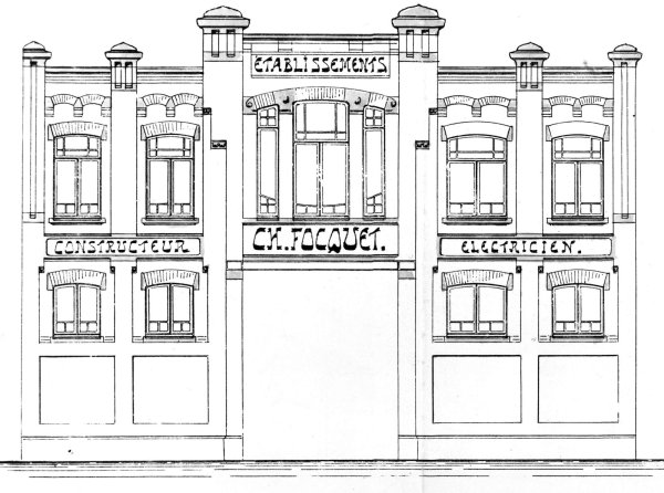 Ар нуво (арт-нуво) архитектура чертеж фасада