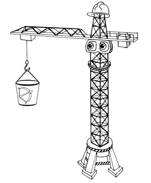 Раскраска кран Либхер