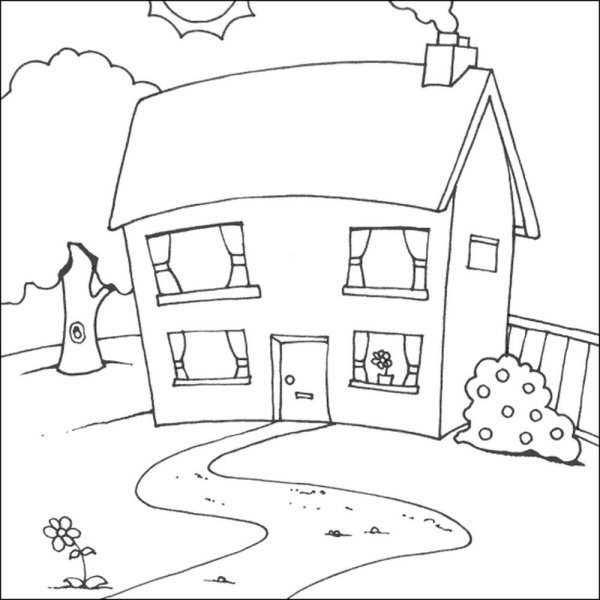 Раскраски на тему дом