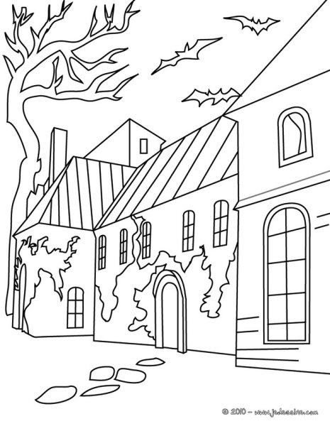 Городской пейзаж раскраска