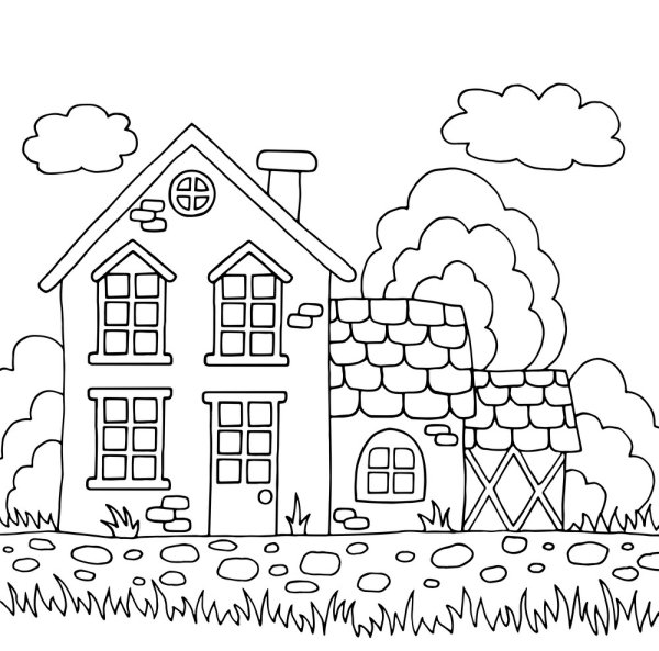 Распечатать домики для оформления огорода в ДОУ