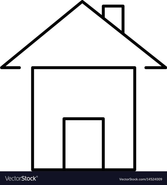 Домик контур