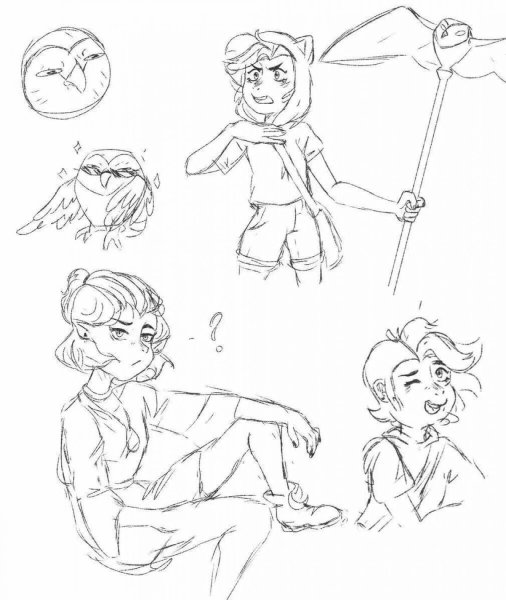 Совиный дом раскраска