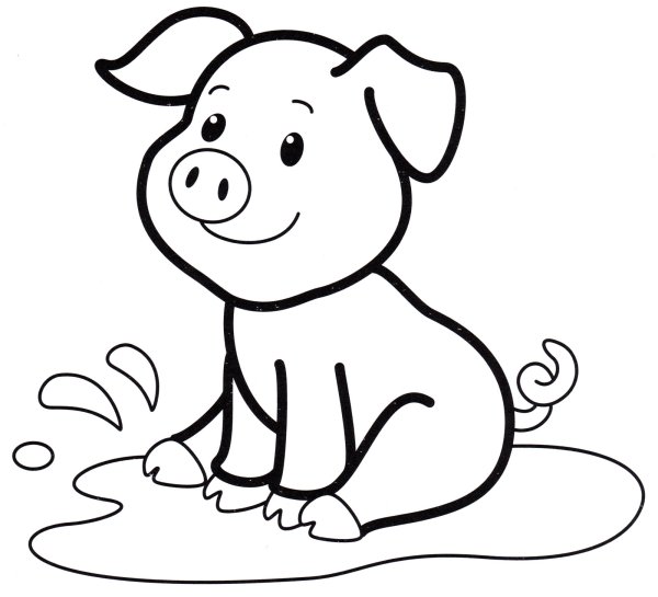 Раскраска малышам животные