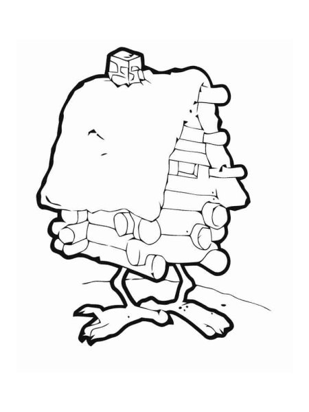 Домик бабы яги раскраска