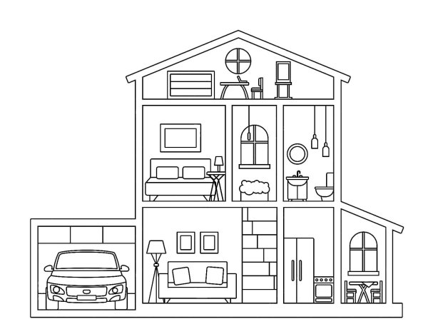 Распечатки для кукольного домика