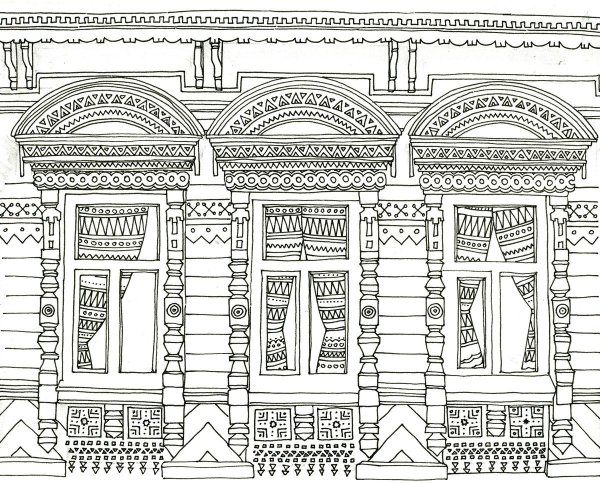 Раскрашенные наличники