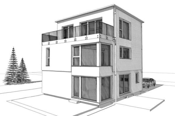 Эскизы двухэтажных домов