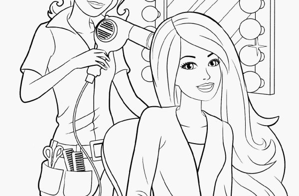 Раскраски для девочек Барби