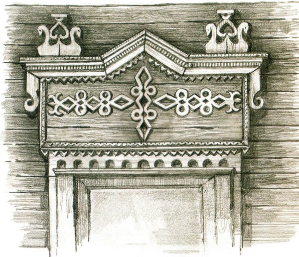 Татарские наличники