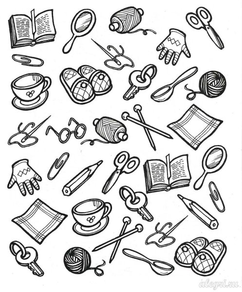 Опасные предметы раскраски для детей