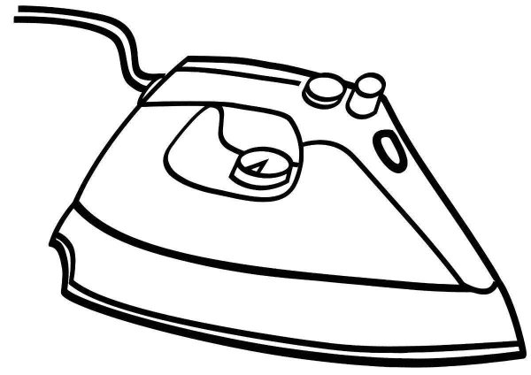 Утюг раскраска