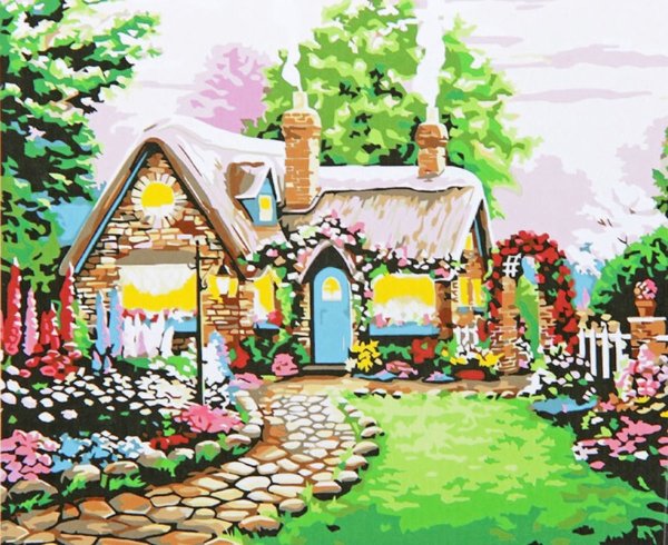 Красочный сказочный домик