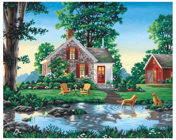 Речка домик детям