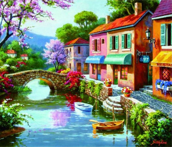 Пейзажи корейского художника сунг Ким