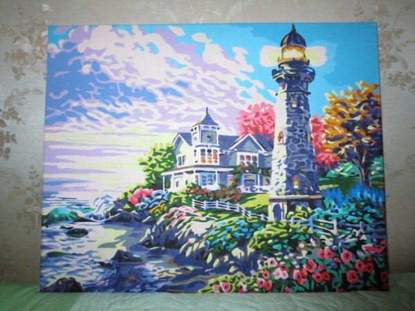 Рисование по цифрам готовая работа