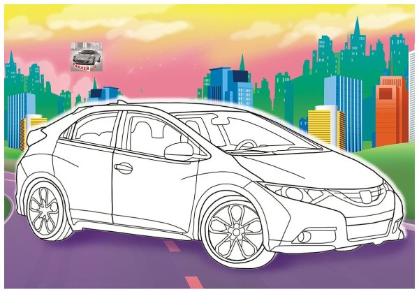 Раскраска "авто"