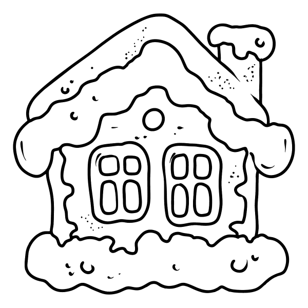 Раскраска "Пряничный домик"