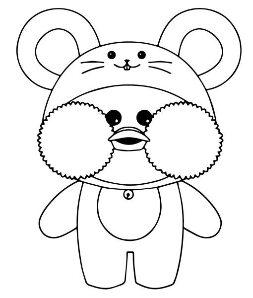 Уточка лалафан фан раскраска