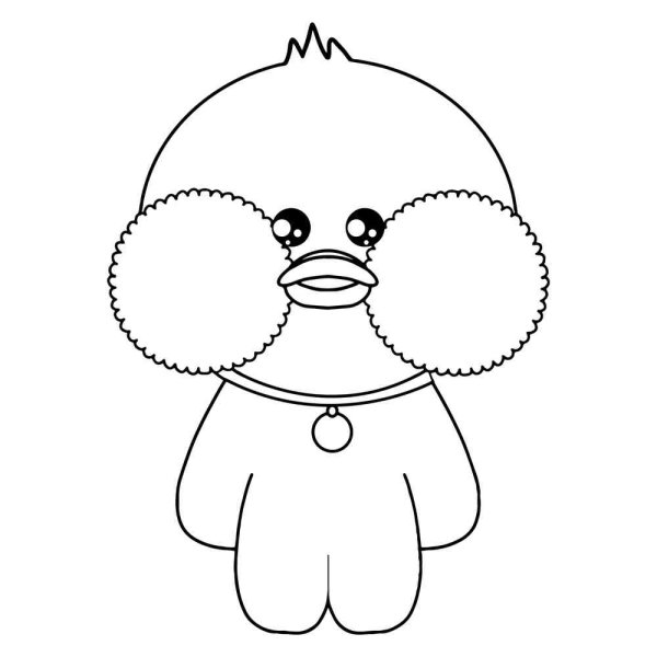 Уточка лалафанфан раскраска