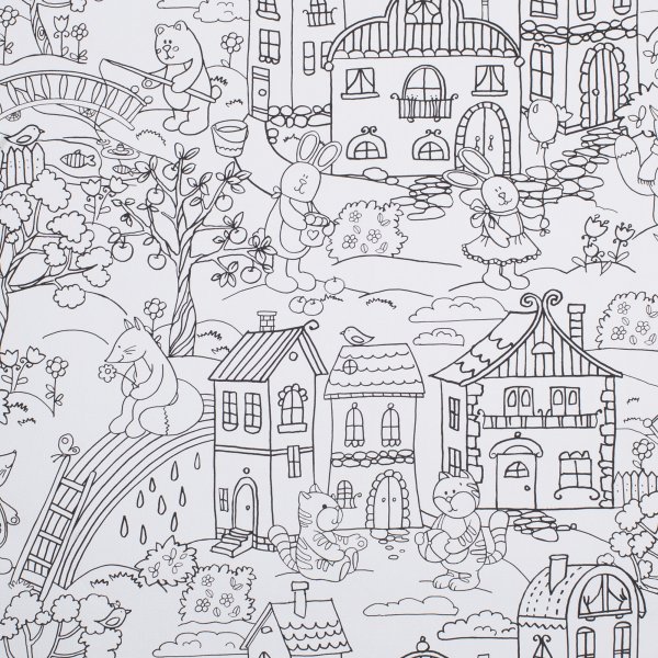 Фотообои для раскрашивания