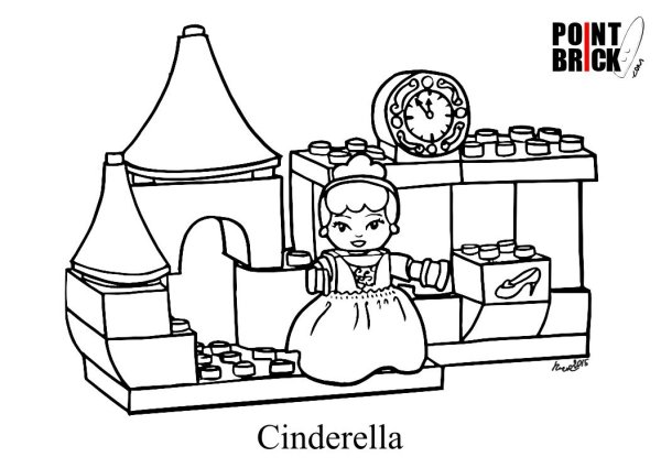 Раскраска лего для девочек