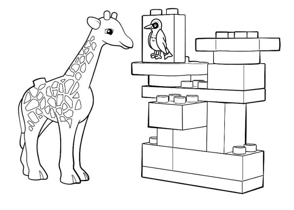 Лего Duplo раскраска