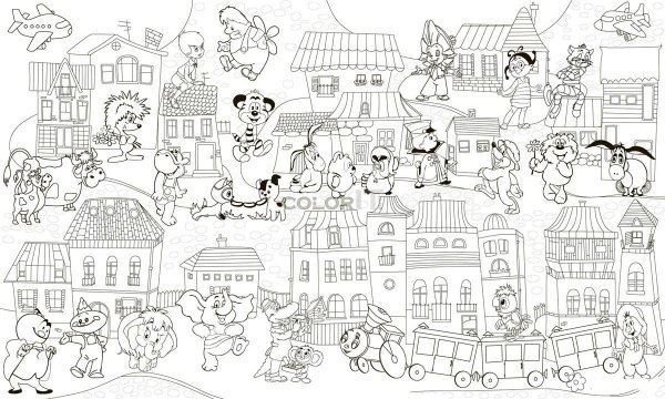 Раскраска коллаж